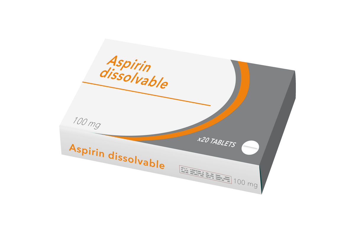 Aspirin dissolvable 100mg x20 Medicines MedAire Shop EU