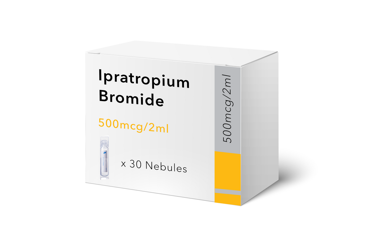 Ipratropium Bromide Nebules 500mcg/2ml x30 Medicines MedAire Shop EU